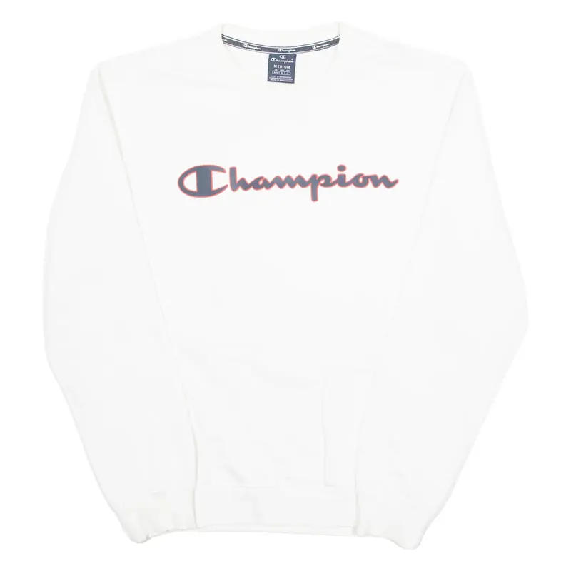 CHAMPION Mens Sweatshirt White M