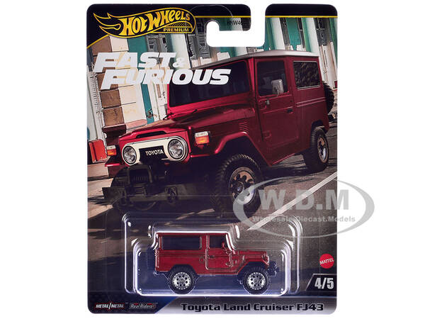 Toyota Land Cruiser FJ43 Red with White Top \