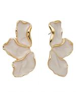 Irregular Petal Flower Stud Earrings, Fashionable Jewelry for Women, Trendy All-match & Exquisite Jewelry for Birthday Gift, ...