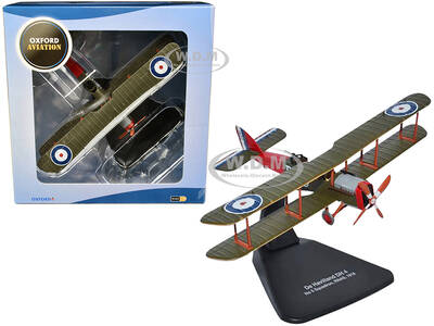 De Havilland DH4 Bomber Plane 5 Squadron Royal Naval Air Service (1918) Oxford Aviation Series 1/72 Diecast Model Airplane by...