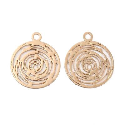 Long-Lasting Plated Brass Filigree Pendants