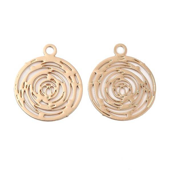 Long-Lasting Plated Brass Filigree Pendants