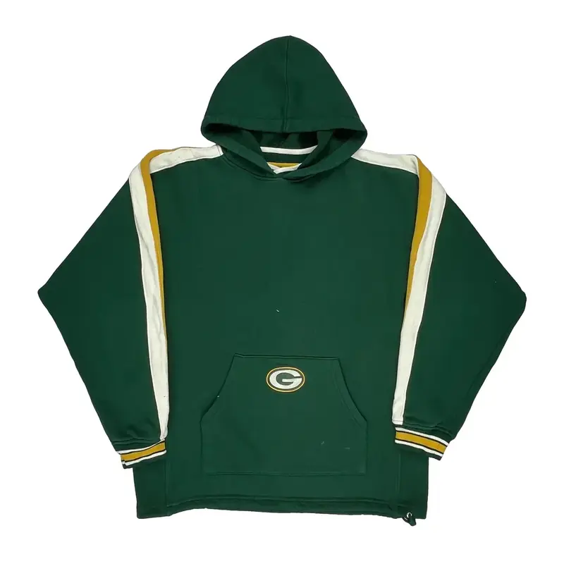 Green Bay Packers Starter Nfl Hoodie - Medium Green Cotton Blend | Size: medium