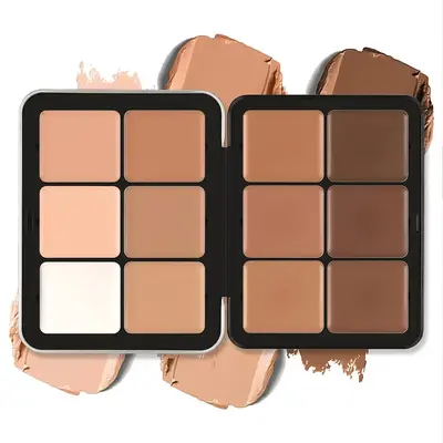 12 Colors Concealer Palette, Natural Facial Contouring Makeup Palette, Long Lasting Concealer Cream, Facial Detailing Makeup ...