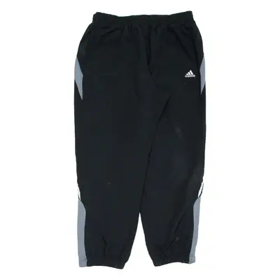 ADIDAS Mens Track Pants Black Tapered 2XL W34 L30