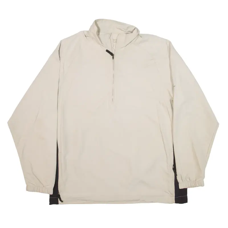 NIKE Gold Sweatshirt Beige 1/2 Zip Mens L