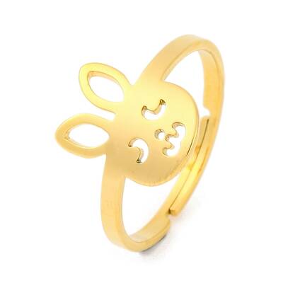 Animal 201 Stainless Steel Adjustable Rings for Women