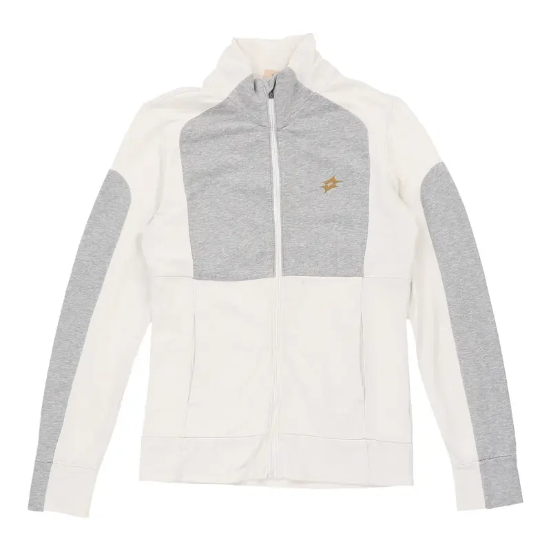 Lotto Zip Up - Medium White Cotton Blend