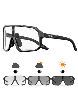 Photochromic Sports Glasses, Modern Sun Protection Racing Cycling Glasses, Bike Shades, Sports Sunglasses, Modern Fashion Fa...