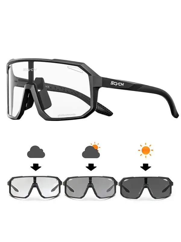 Photochromic Sports Glasses, Modern Sun Protection Racing Cycling Glasses, Bike Shades, Sports Sunglasses, Modern  Fashion Fa...
