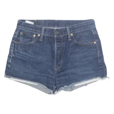 LEVI'S 501 Cut Off Womens Denim Shorts Blue M W30