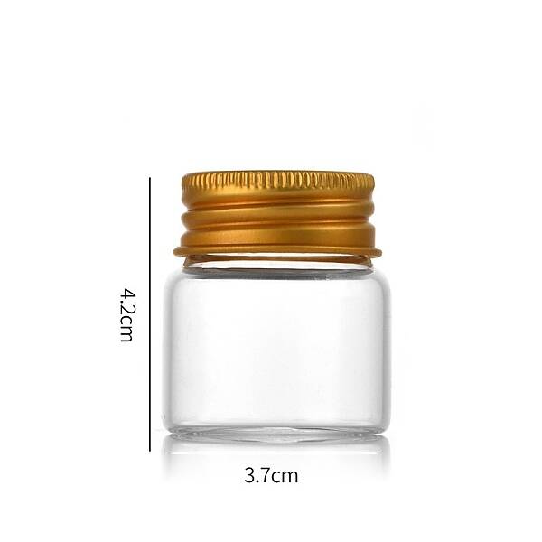 Clear Glass Bottles Bead Containers