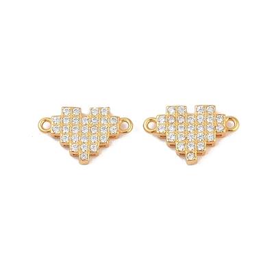 925 Sterling Silver Pave Clear Cubic Zirconia Links