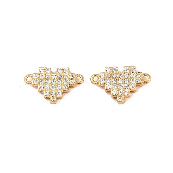 925 Sterling Silver Pave Clear Cubic Zirconia Links