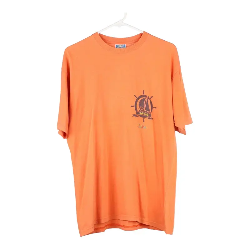 Drive T-Shirt - Large Orange Cotton