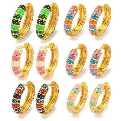 Rack Plating Brass Hoop Earrings