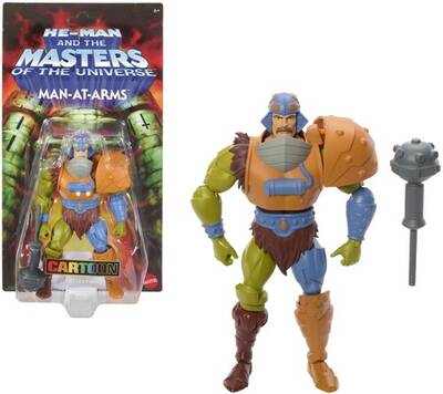 Masters of the Universe Origins 200X Cartoon Collection Man-At-Arms Action Figure (He-Man, MOTU)