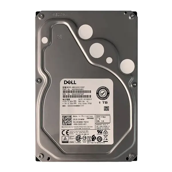 K4M5W Dell 1TB 6Gb/s SATA 7200 3.5-inch 128MB Hard Drive
