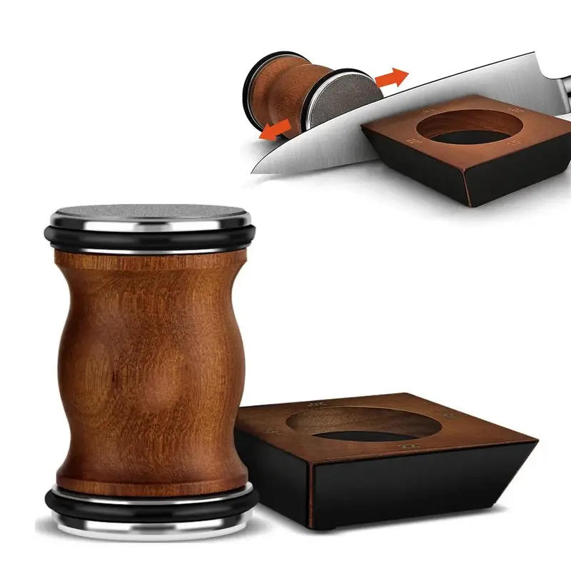 Magnetic Knife Sharpener, 2 Counts/1 Box Non-slip Manual Knife Sharpener, Cutting Knife Sharpening Tool, Kitchen Accessories,...