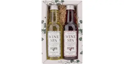 Bohemia Gifts & Cosmetics Wine Spa Shower Gift Set Shower Gel 200ml + Shampoo 200ml