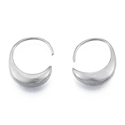 Non-Tarnish 316 Surgical Stainless Steel Oval Hoop Earrings for Men Women