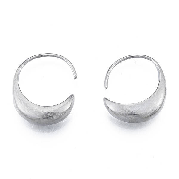 Non-Tarnish 316 Surgical Stainless Steel Oval Hoop Earrings for Men Women