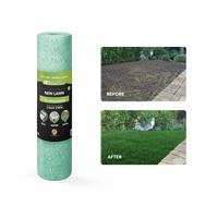 Growtrax Biodegradable Grass Seed - 200 Sq Ft Tall Fescue Green Grass Seed Mix and Fertilizer Mat for Home Front and Back Law...