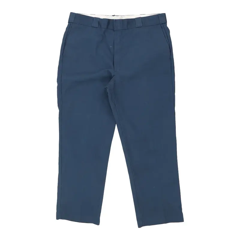 Dickies Trousers - 41W 30L Blue Cotton Blend