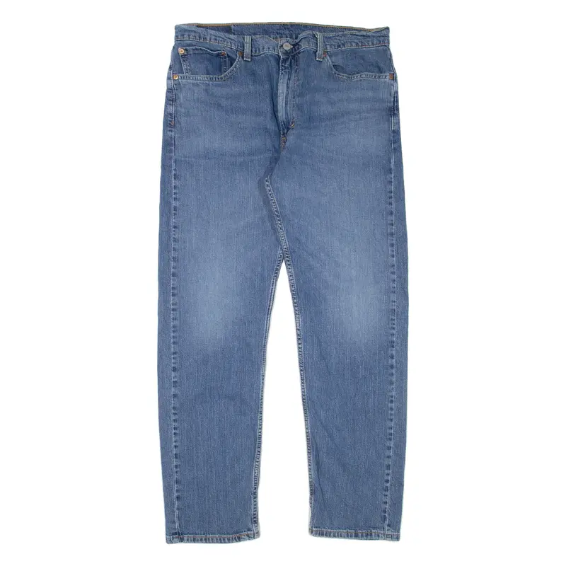 LEVI'S 505 Jeans Mens Blue Regular Straight Stone Wash W36 L32