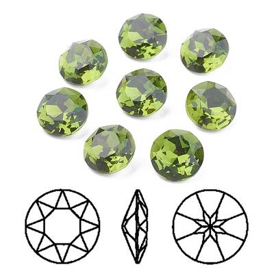 Pointed Back & Back Plated K9 Glass Rhinestone Cabochons