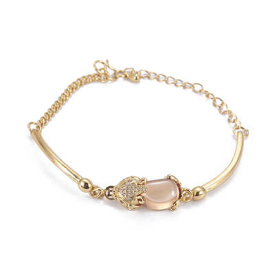 Golden Tone Brass Link Bracelets