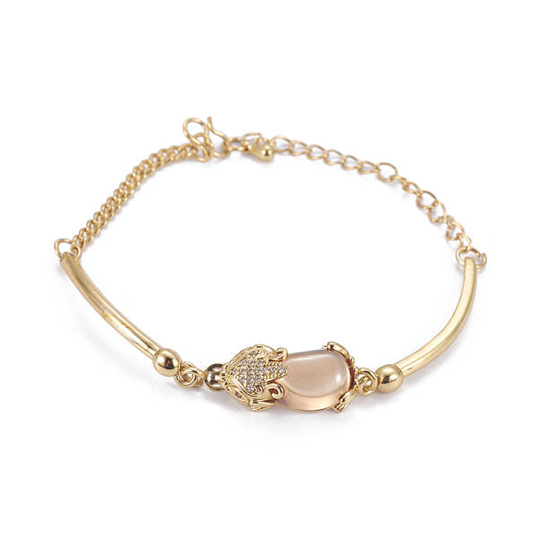 Golden Tone Brass Link Bracelets