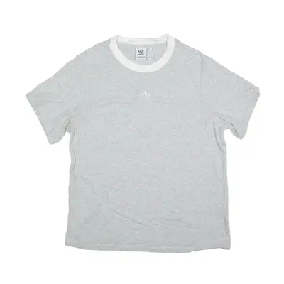 ADIDAS T-Shirt Grey Short Sleeve Womens UK 10