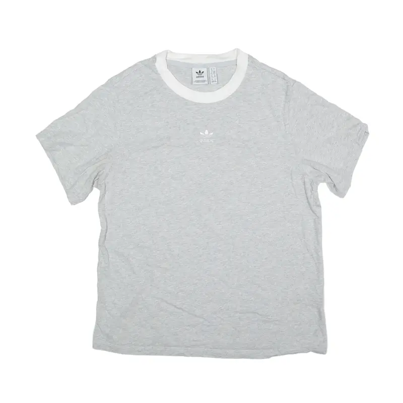ADIDAS T-Shirt Grey Short Sleeve Womens UK 10