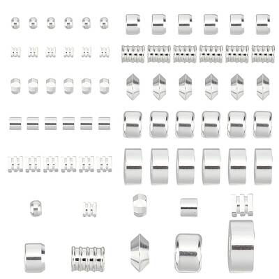 60Pcs 10 Style Brass Beads