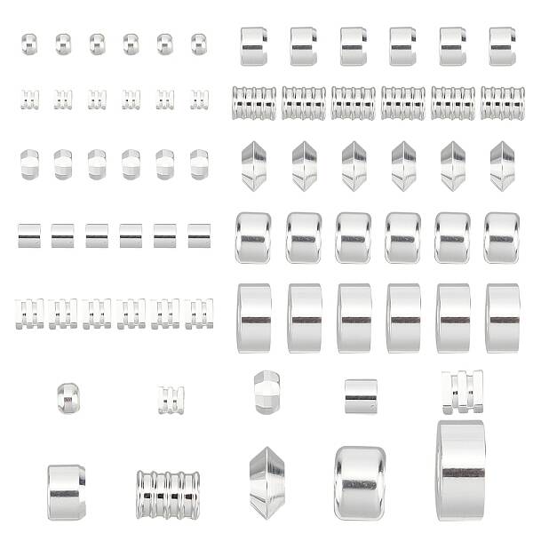 60Pcs 10 Style Brass Beads