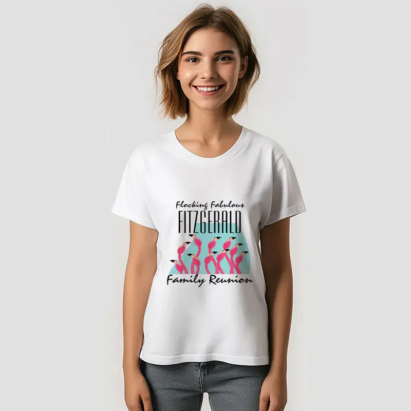 Flocking Fabulous Flamingos Family Reunion T-Shirt