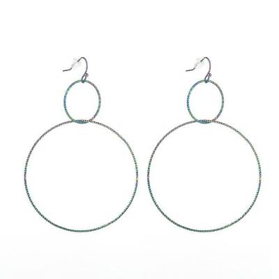 PVD Vacuum Plating 304 Stainless Steel Dangle Earrings