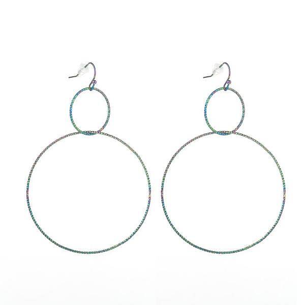 PVD Vacuum Plating 304 Stainless Steel Dangle Earrings