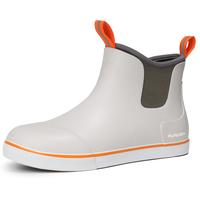 Furuian Men's Rain Boots Waterproof Deck Boots Fishing Boots Ankle Booties Slip On Neoprene Rubber Footwear Chelsea Boots Men...