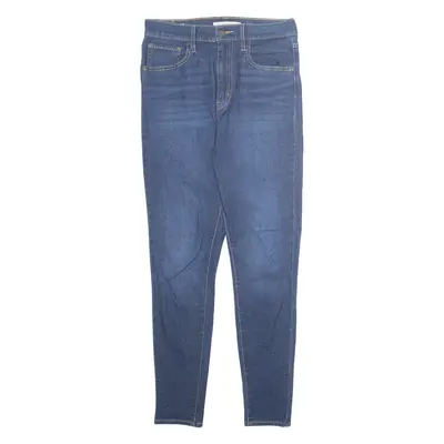 LEVI'S Mile High BIG E Womens Jeans Blue Regular Skinny Stone Wash W28 L28