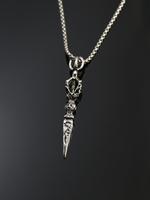 Gothic Hollow Out Design Pendant Necklace for Men & Women for Gift, Summer Jewelry, Punk Matching Vintage Chain Necklace Jewe...