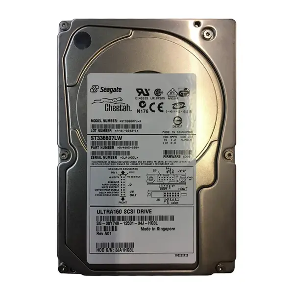 8Y748 Dell 36GB Ultra-320 SCSI 10000 3.5-inch Hard Drive