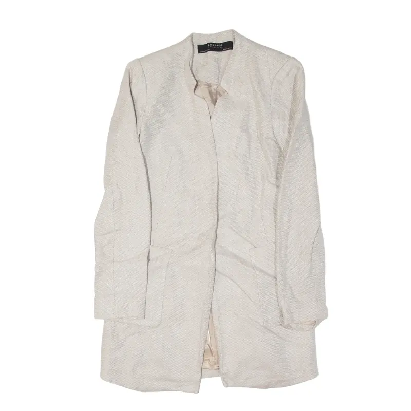 ZARA BASIC Blazer Jacket Beige Womens XS