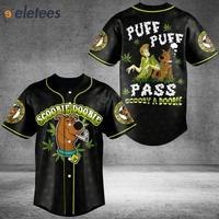 Scoobie Doobie Weed Puff Puff Pass Scooby A Doobie Baseball Jersey