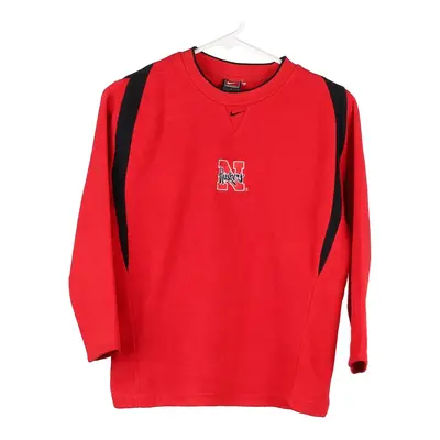 Age 10-12 Huskers Nike Fleece - Small Red Polyester