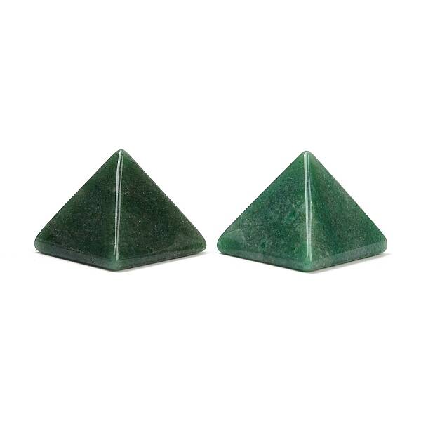 Natural Green Aventurine Orgonite Pyramid Display Decorations