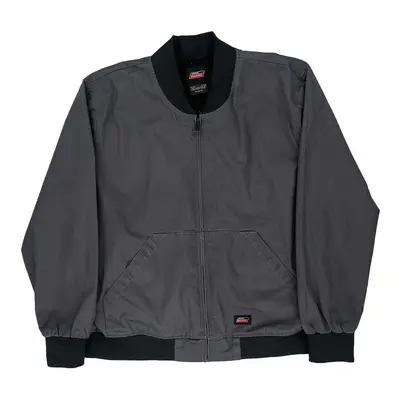Dickies Bomber Jacket - XL Grey Polyester Blend