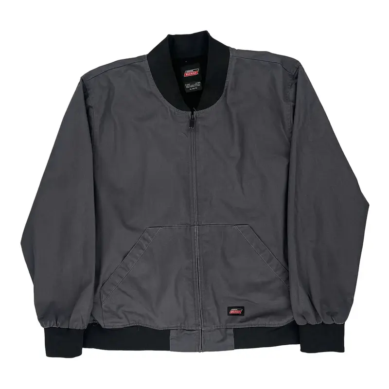 Dickies Bomber Jacket - XL Grey Polyester Blend