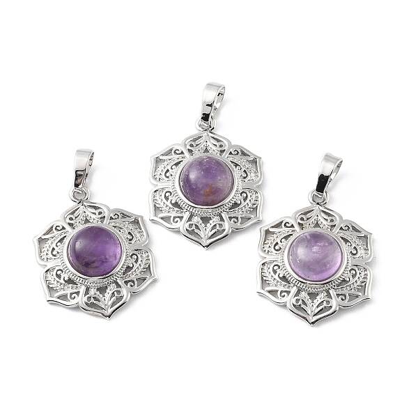 Natural Amethyst Pendants